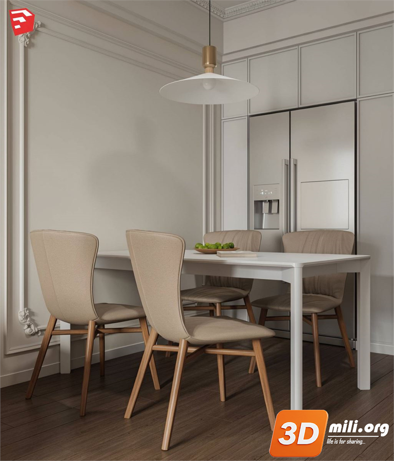 Dining Table Set Skp Files